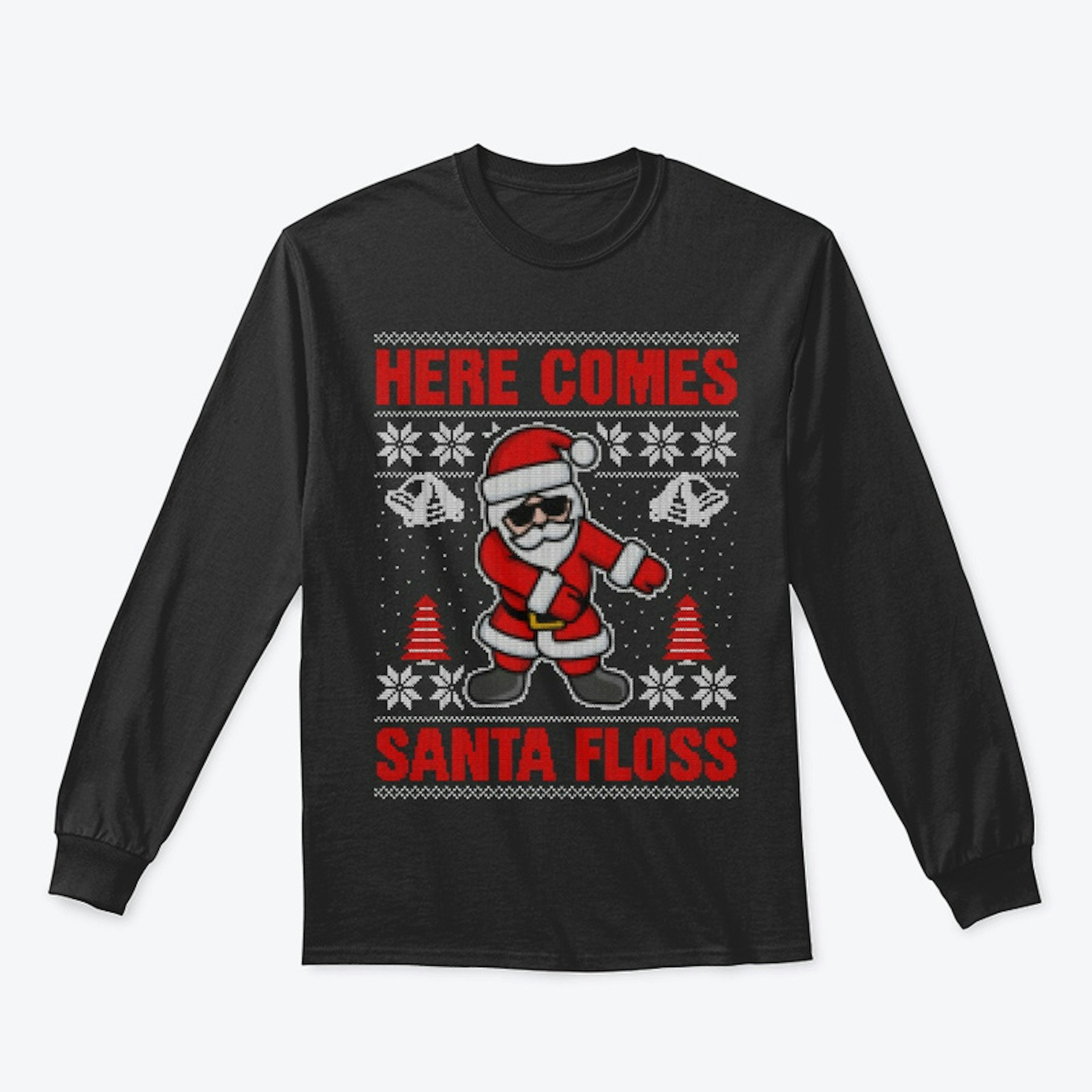Santa Floss Funny Christmas Sweatshirt